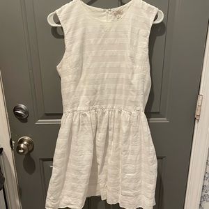 Gap fit and flare white dress